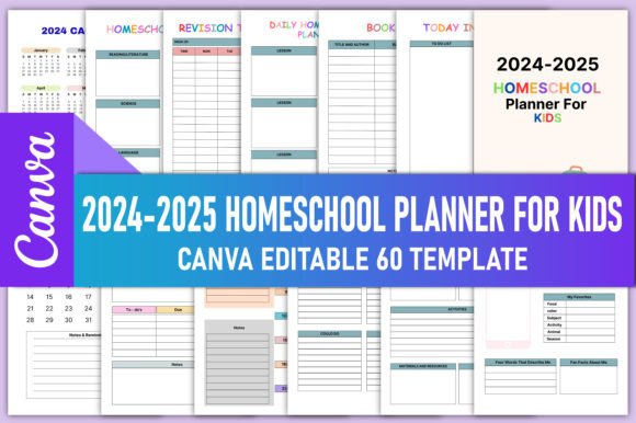 2024-2025 Home School Planner for Kids