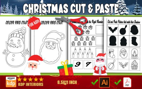 A Practical Look at the Christmas Cut and Paste Book for Kids as a Ready-Made Activity Resource