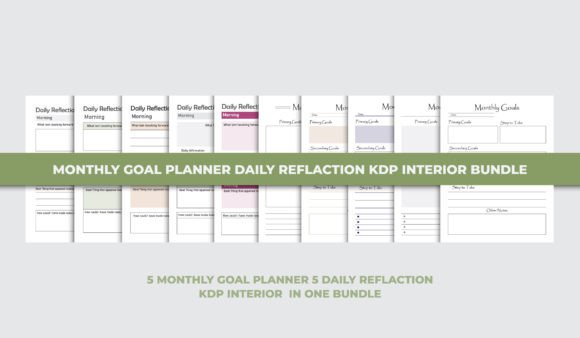 Designing for Demand: How the Monthly Goal Planner KDP Interior Bundle Simplifies Your Publishing Workflow