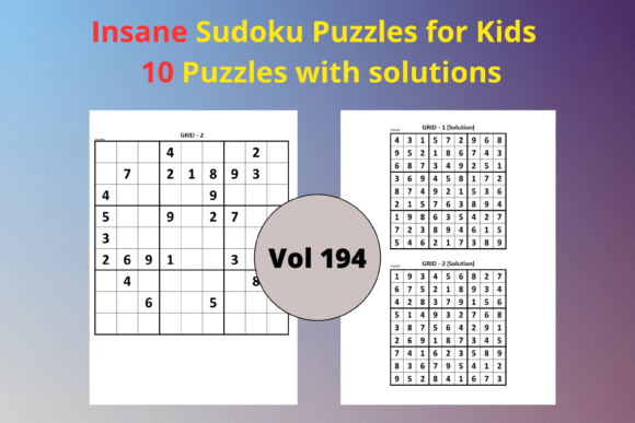 Easy Sudoku for Kids 194: A Smart Resource for Young Minds and Creative Publishing