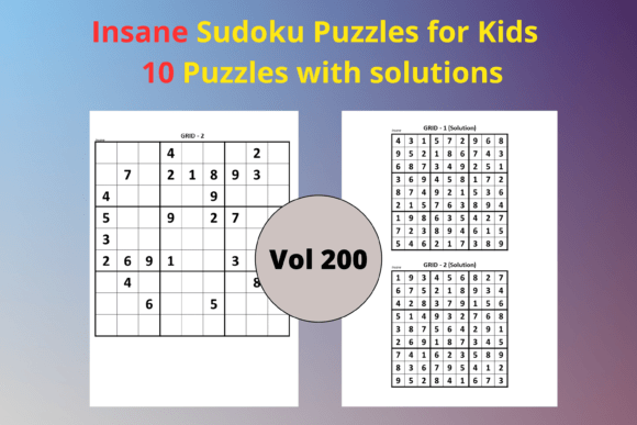 Easy Sudoku for Kids 200: A Practical Interior for Children's Puzzle Books