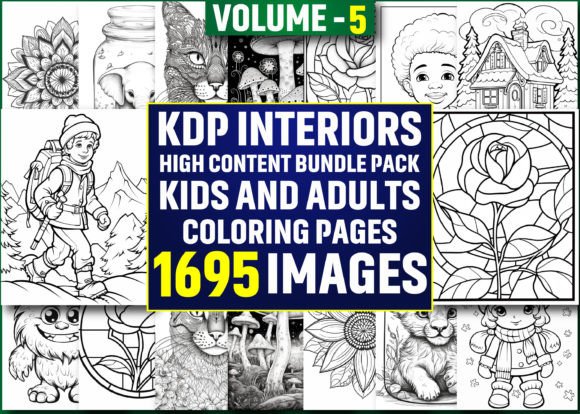 Exploring the KDP Interior Bundle Pack Volume – 5: A Versatile Foundation for Coloring Book Projects