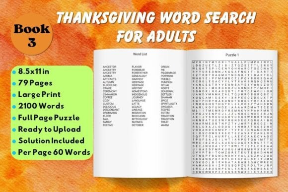 How Thanksgiving Word Search for Adults 3 Streamlines Your Puzzle Book Creation Process