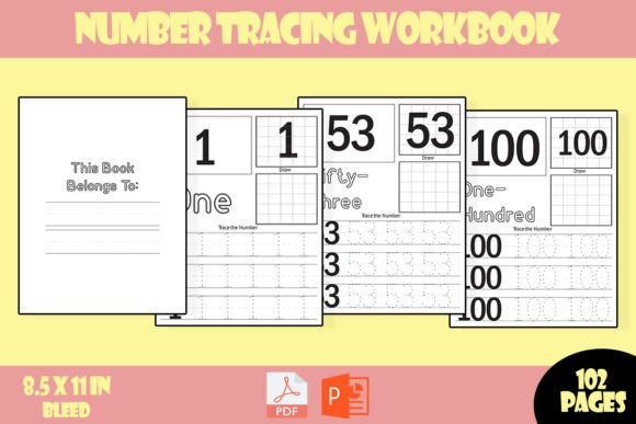Number Tracing Workbook: Develop Early Number Fluency
