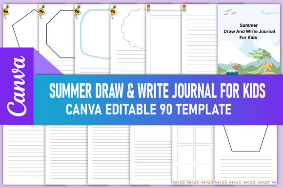 Summer Draw Write Journal for Kids KDP: A Ready-to-Publish Interior That Captures Creative Summer Moments