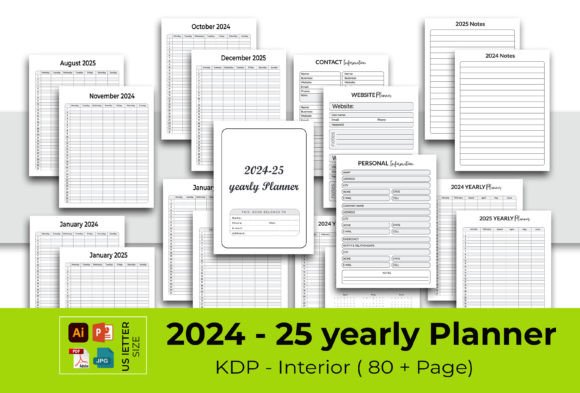 Take Control of Your Year with the Editable 2024-25 Yearly Planner