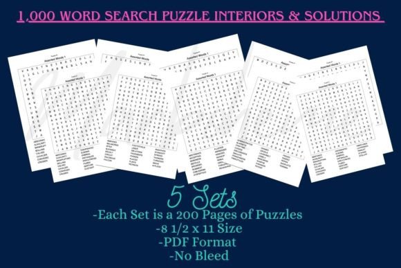 Word Search Puzzle-1000 Puzzles: Engage & Educate